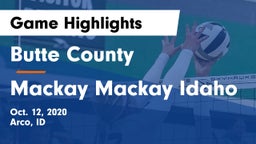 Butte County  vs Mackay  Mackay Idaho Game Highlights - Oct. 12, 2020
