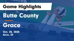 Butte County  vs Grace  Game Highlights - Oct. 20, 2020