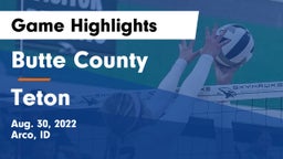 Butte County  vs Teton  Game Highlights - Aug. 30, 2022