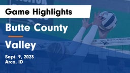 Butte County  vs Valley  Game Highlights - Sept. 9, 2023