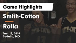 Smith-Cotton  vs Rolla  Game Highlights - Jan. 18, 2018