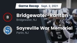 Recap: Bridgewater-Raritan  vs. Sayreville War Memorial  2021