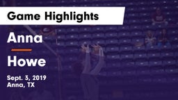 Anna  vs Howe  Game Highlights - Sept. 3, 2019