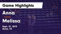 Anna  vs Melissa  Game Highlights - Sept. 27, 2019