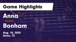 Anna  vs Bonham  Game Highlights - Aug. 18, 2020