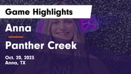 Anna  vs Panther Creek  Game Highlights - Oct. 20, 2023