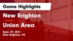 New Brighton  vs Union Area  Game Highlights - Sept. 29, 2021