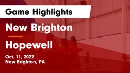 New Brighton  vs Hopewell  Game Highlights - Oct. 11, 2022