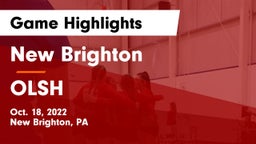 New Brighton  vs OLSH Game Highlights - Oct. 18, 2022