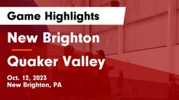 New Brighton  vs Quaker Valley  Game Highlights - Oct. 12, 2023