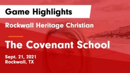 Rockwall Heritage Christian  vs The Covenant School Game Highlights - Sept. 21, 2021