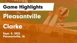 Pleasantville  vs Clarke  Game Highlights - Sept. 8, 2022