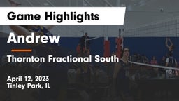 Andrew  vs Thornton Fractional South  Game Highlights - April 12, 2023