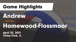 Andrew  vs Homewood-Flossmoor  Game Highlights - April 25, 2023