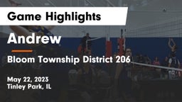 Andrew  vs Bloom Township  District 206 Game Highlights - May 22, 2023