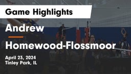 Andrew  vs Homewood-Flossmoor  Game Highlights - April 23, 2024