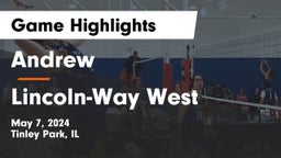 Andrew  vs Lincoln-Way West  Game Highlights - May 7, 2024