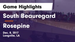 South Beauregard  vs Rosepine  Game Highlights - Dec. 8, 2017