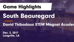 South Beauregard  vs David Thibodaux STEM  Magnet Academy Game Highlights - Dec. 2, 2017