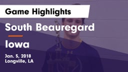 South Beauregard  vs Iowa  Game Highlights - Jan. 5, 2018