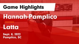 Hannah-Pamplico  vs Latta Game Highlights - Sept. 8, 2022