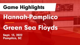 Hannah-Pamplico  vs Green Sea Floyds Game Highlights - Sept. 13, 2022