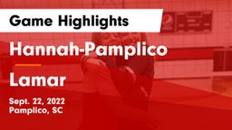 Hannah-Pamplico  vs Lamar  Game Highlights - Sept. 22, 2022