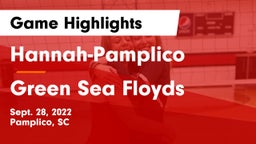 Hannah-Pamplico  vs Green Sea Floyds Game Highlights - Sept. 28, 2022