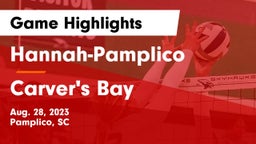 Hannah-Pamplico  vs Carver's Bay Game Highlights - Aug. 28, 2023