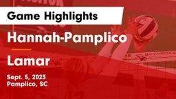 Hannah-Pamplico  vs Lamar  Game Highlights - Sept. 5, 2023