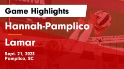 Hannah-Pamplico  vs Lamar  Game Highlights - Sept. 21, 2023