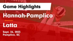 Hannah-Pamplico  vs Latta Game Highlights - Sept. 26, 2023