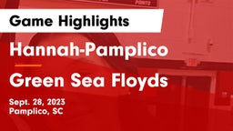 Hannah-Pamplico  vs Green Sea Floyds Game Highlights - Sept. 28, 2023