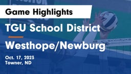 TGU School District vs Westhope/Newburg  Game Highlights - Oct. 17, 2023