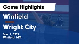 Winfield  vs Wright City Game Highlights - Jan. 5, 2022