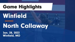 Winfield  vs North Callaway Game Highlights - Jan. 28, 2022