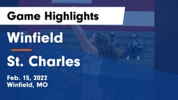 Winfield  vs St. Charles  Game Highlights - Feb. 15, 2022