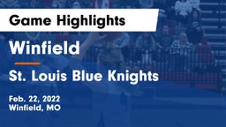 Winfield  vs St. Louis Blue Knights Game Highlights - Feb. 22, 2022