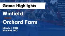 Winfield  vs Orchard Farm  Game Highlights - March 1, 2022