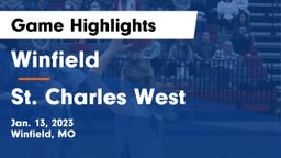 Winfield  vs St. Charles West  Game Highlights - Jan. 13, 2023
