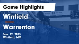 Winfield  vs Warrenton  Game Highlights - Jan. 19, 2023