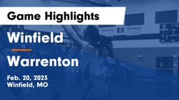 Winfield  vs Warrenton  Game Highlights - Feb. 20, 2023