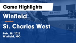 Winfield  vs St. Charles West  Game Highlights - Feb. 28, 2023