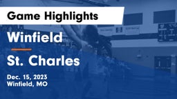Winfield  vs St. Charles  Game Highlights - Dec. 15, 2023
