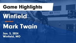 Winfield  vs Mark Twain  Game Highlights - Jan. 3, 2024