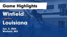 Winfield  vs Louisiana  Game Highlights - Jan. 5, 2024