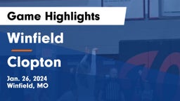 Winfield  vs Clopton   Game Highlights - Jan. 26, 2024