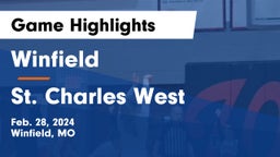 Winfield  vs St. Charles West  Game Highlights - Feb. 28, 2024