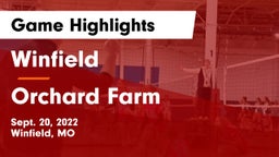 Winfield  vs Orchard Farm  Game Highlights - Sept. 20, 2022