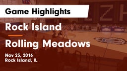 Rock Island  vs Rolling Meadows Game Highlights - Nov 23, 2016
